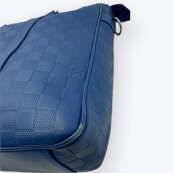 Auth Louis Vuitton Large LV Tadao PM Neptune Blue Damier Infini Tote Bag - Picture 12 of 14